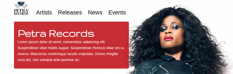 Screenshot of Petra Records (2013)