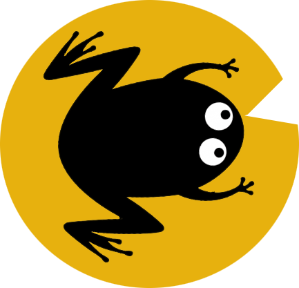 Logo - frog on lilypad